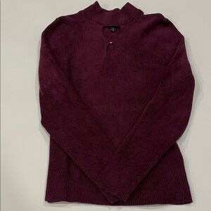 INC International Concepts Burgundy Turtleneck Sweater